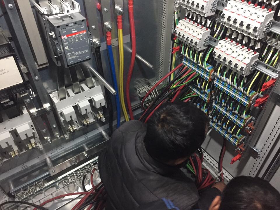 Switchboard and protection wiring