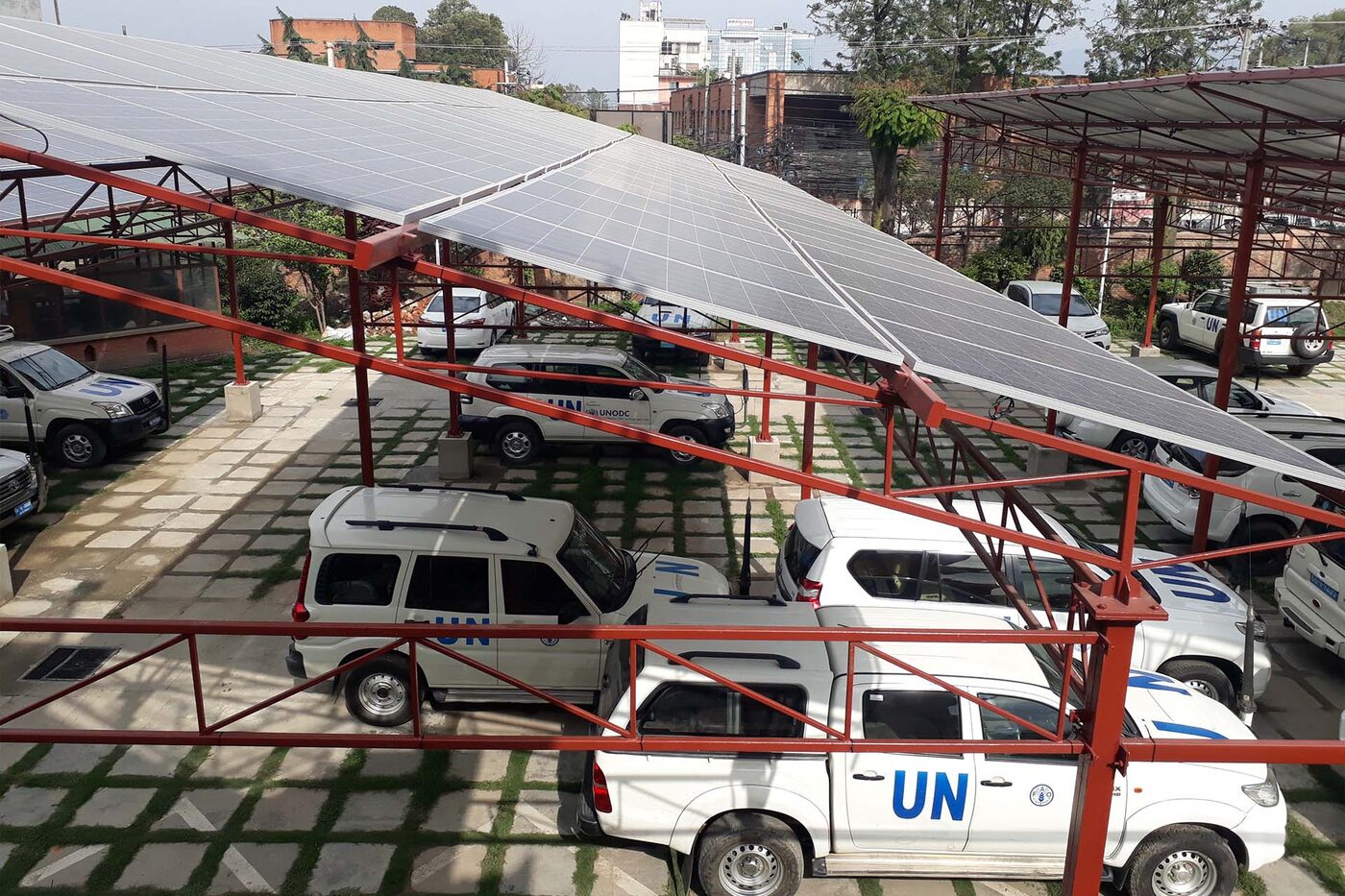 UN Headquarters Kathmandu solar installation