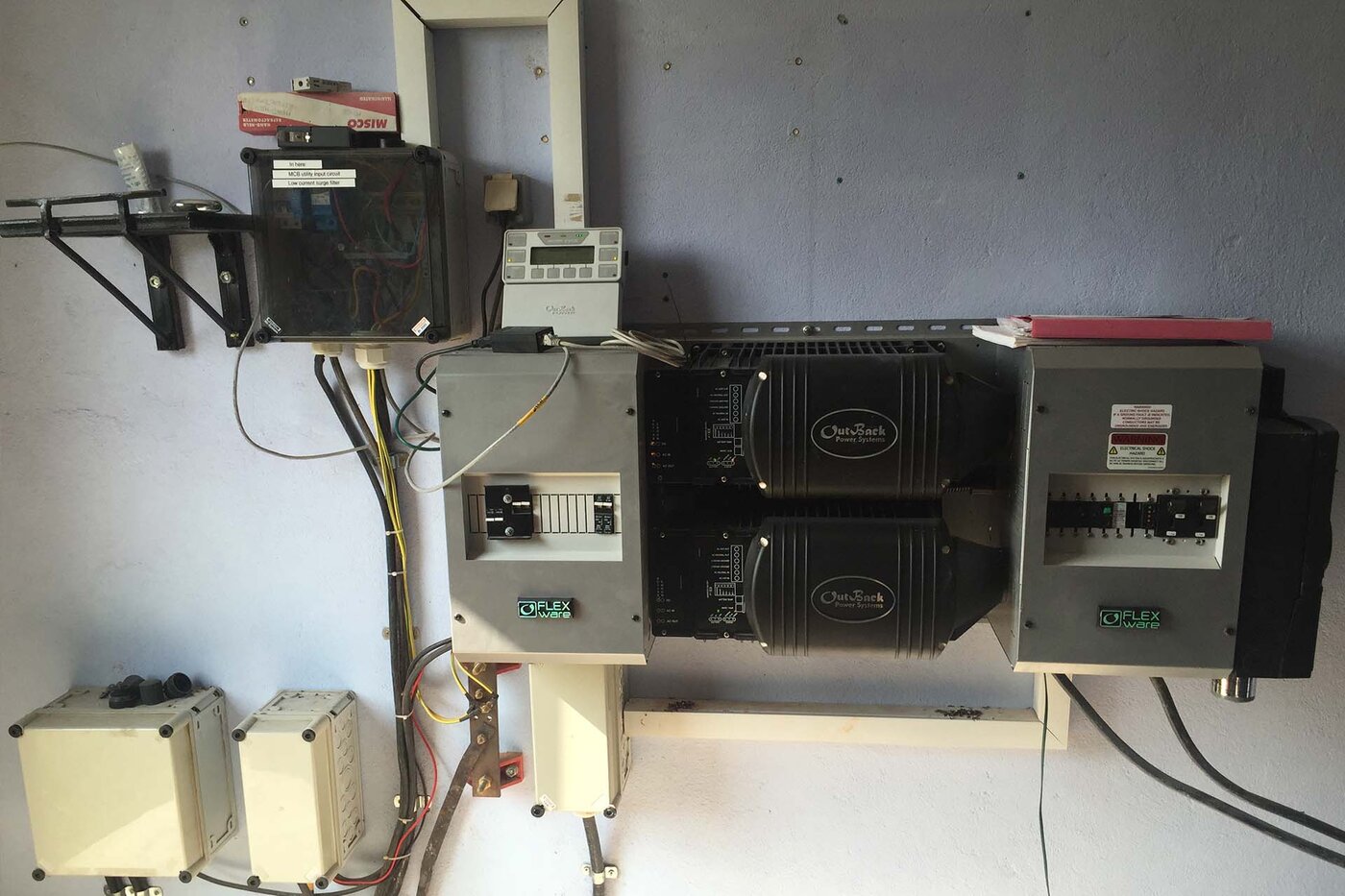 Remotely monitoring the system from the battery room
